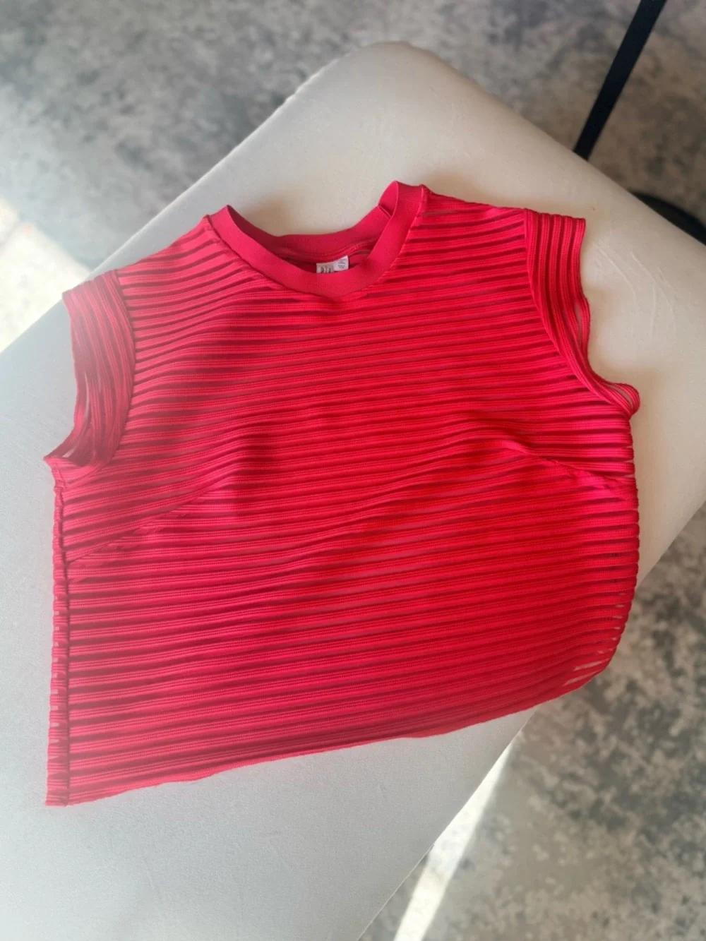 & OTHER STORIES Transparent Cropped Top Size 4 - Picture 2 of 7